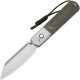 Artisan Cutlery Holm Folding Knife - 3.1" S90V Stonewashed Wharncliffe Blade Green Micarta Handle