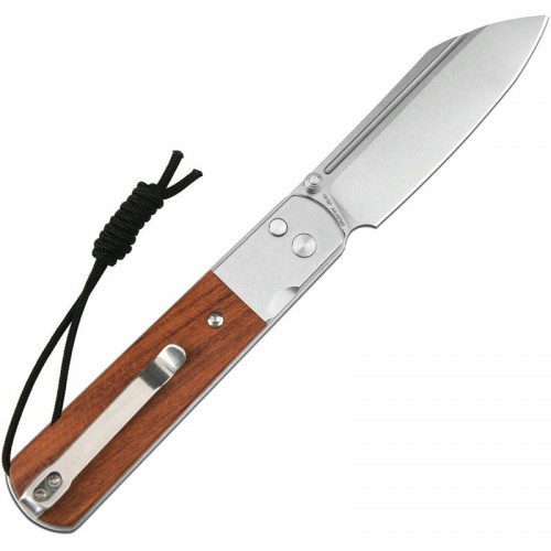 Artisan Cutlery Holm Button Lock Folding Knife - 3.1" AR-RPM9 Wharncliffe Blade Rosewood Handle