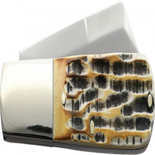 Bear & Son 5180 UK EDC Large Sheepsfoot Barlow - 3" Blade India Stag Handle