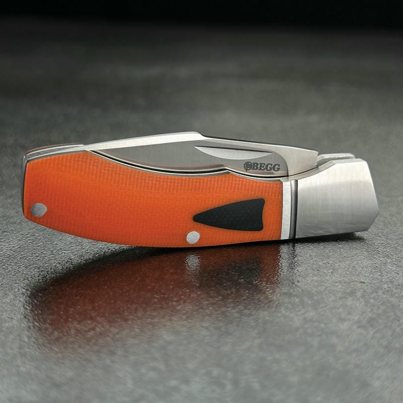 Begg Knives UK EDC Traditional Black Widow Folding Pocket Knife - 3" Blade