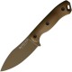KA-BAR Becker BK19 Nessmuk Fixed Blade Knife - 4.31" 1095 Tan Nessmuk Blade Tan Ultramid Handle