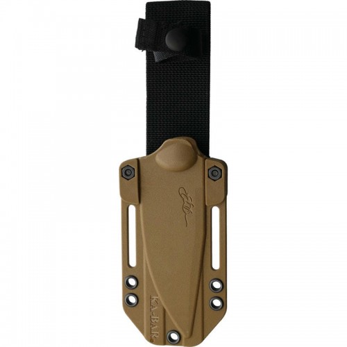 KA-BAR Becker Nessmuk Fixed Blade Knife - 4.31" 1095 Tan Nessmuk Blade Tan Ultramid Handle