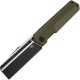 Bestech Tardis Folding Knife - 3.15" D2 Cleaver Blade Milled OD Green G10 Handle