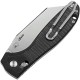 Bestech Liger Folding Knife - 3.61" D2 Wharncliffe Blade Black G10 Handle