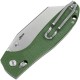 Bestech Liger Folding Knife - 3.61" D2 Wharncliffe Blade OD Green G10 Handle