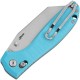 Bestech Liger Folding Knife - 3.61" D2 Wharncliffe Blade Light Blue G10 Handle