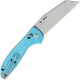 Bestech Liger Folding Knife - 3.61" D2 Wharncliffe Blade Light Blue G10 Handle