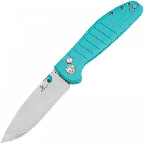 Bestech Bestechman Goodboy Folding Knife - 3.54" D2 Blade Light Blue G10 Handle
