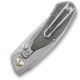 Bestech Lito Folding Knife - 2.48" M390 Satin Blade Titanium Handle with Black Canvas Micarta Inlays