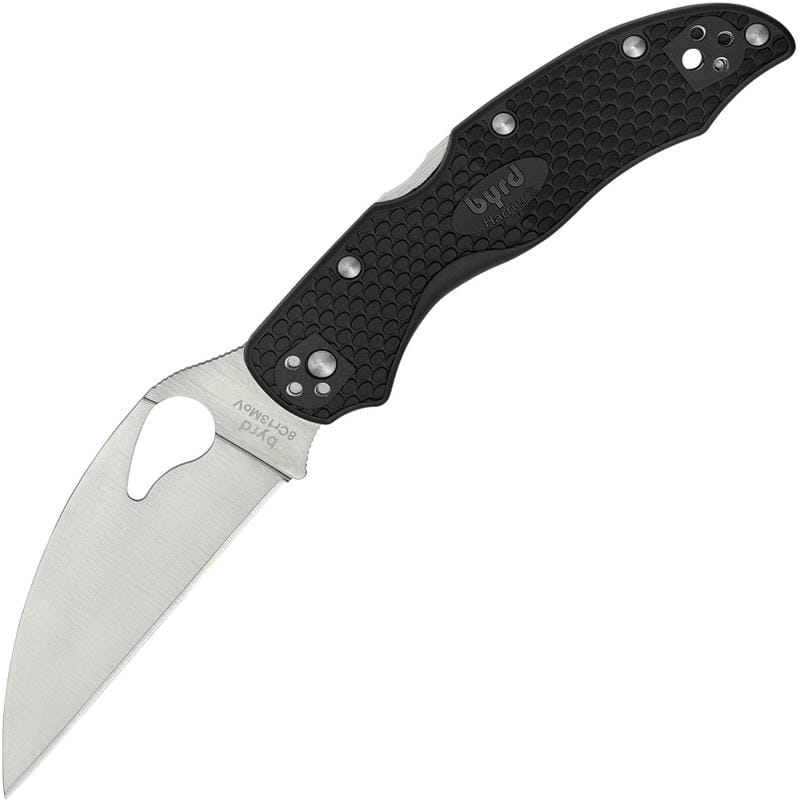 Byrd Knives Harrier 2 Lightweight Folding Knife Wharncliffe Blade Black Handle