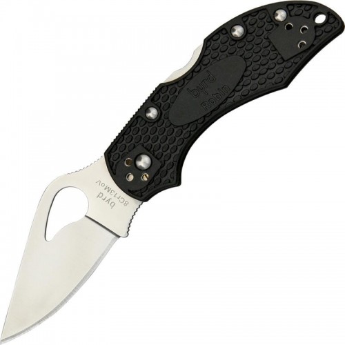Byrd Knives Robin 2 Folding Knife - 2.5" Wharncliffe Blade Black Handle