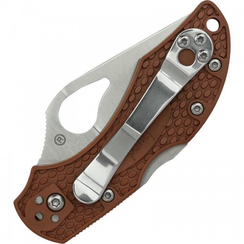 Byrd Knives Robin 2 Folding Knife 2.4" Stainless Steel Blade Brown FRN Handle
