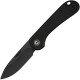 CIVIVI Knives Elementum UK EDC Folding Knife - 2.96" 14C28N Black DP Blade Black G10 Handle