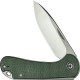 CIVIVI Knives Elementum UK EDC Folding Knife - 2.96" 14C28N Satin DP Blade Green Micarta Handle