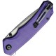 CIVIVI Brazen Liner Lock Folding Knife - 3.46" D2 Tanto Blade Purple G10 Handle
