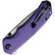 CIVIVI Brazen Liner Lock Folding Knife - 3.46" Sandvik 14C28N Drop Point Blade Purple G10 Handle