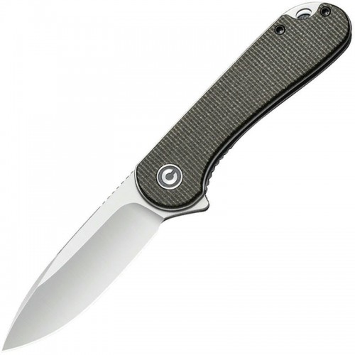 CIVIVI Knives C907T Elementum Knife 2.96" D2 Blade Green Micarta Handle