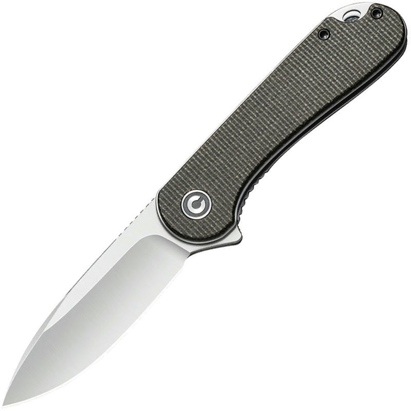 CIVIVI Knives C907T Elementum Knife 2.96" D2 Blade Green Micarta Handle