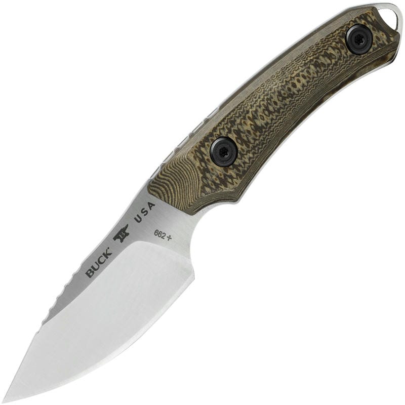 Buck 662 Alpha Scout Fixed Blade Knife Patterned Richlite Handle