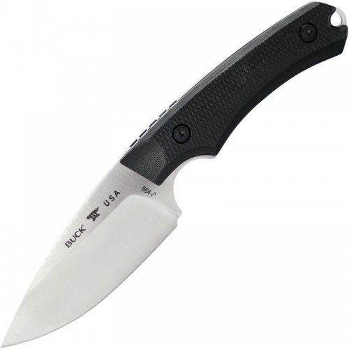 Buck 664 Alpha Hunter Elite Fixed Blade Knife - 3.62" MagnaCut DP Blade Black G10 Handle