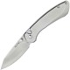 Buck 743 Mini Sovereign Button Lock Folding Knife - 2.625" Stonewashed Modified CP Blade Stainless Steel Handle