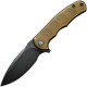 CIVIVI Mini Praxis Folding Knife - 2.98" D2 Black Blade Bead Blasted Ultem Handle