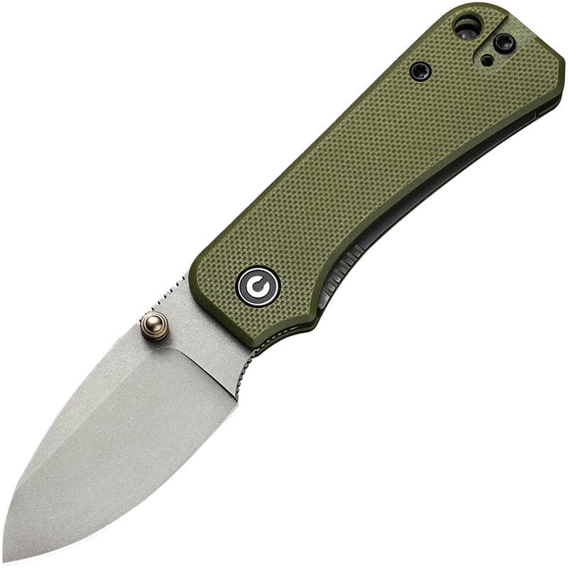CIVIVI Baby Banter Folding Knife - 2.34" Nitro-V Blade Green G10 Handle