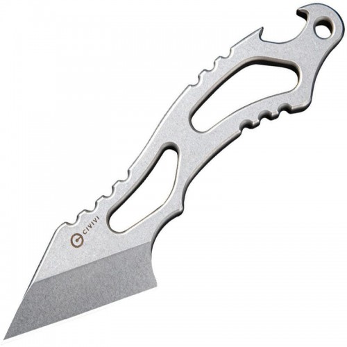 CIVIVI Kiri Fixed Blade Neck Knife C2001A  - 1.8" Kiridashi Blade Skeletonized Handle