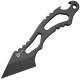CIVIVI Kiri Fixed Blade Neck Knife C2001B - 1.8" Black Kiridashi Blade Skeletonized Handle