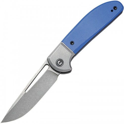 CIVIVI Trailblazer UK EDC Knife - 2.97" 14C28N Stainless Steel Blade Blue G10 Handle