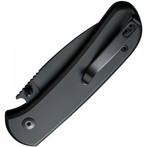 CIVIVI Qubit Knife - 2.98" 14C28N Stainless Steel Blade Black Aluminum Handle