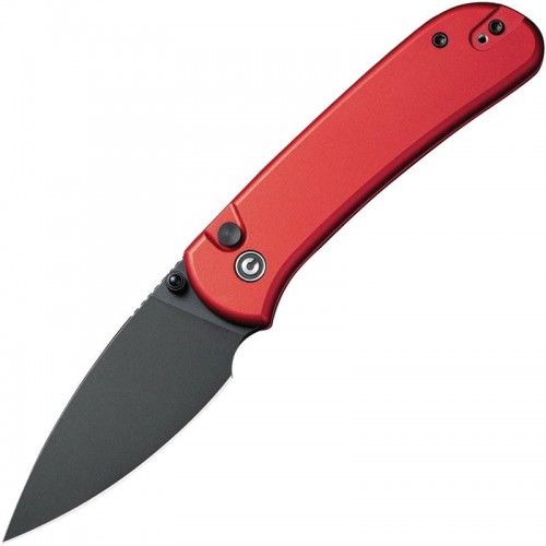 CIVIVI Qubit Knife - 2.98" 14C28N Stainless Steel Blade Red Aluminum Handle