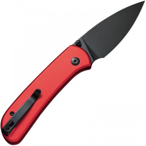 CIVIVI Qubit Knife - 2.98" 14C28N Stainless Steel Blade Red Aluminum Handle