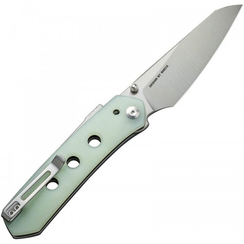 CIVIVI Snecx Vision FG Superlock Folding Knife - 3.54" Nitro-V Blade Jade G10 Handle