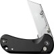 CIVIVI Elementum Utility Button Lock Knife - 2.26" 6Cr Replaceable Utility Blade, Black Aluminum Handle