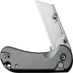 CIVIVI Elementum Utility Button Lock Knife - 2.26" 6Cr Replaceable Utility Blade, Grey Aluminum Handle