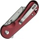 CIVIVI Elementum Utility Button Lock Knife - 2.26" 6Cr Replaceable Utility Blade, Red Aluminum Handle
