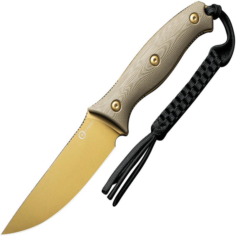 CIVIVI Stormridge - 3.9" Nitro-V Desert Tan Stonewashed Blade Contoured Tan G10 Handle