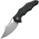 CIVIVI Chiro Pocket Knife - 3.1" 14C28N Satin Blade Milled Black G10 Handle
