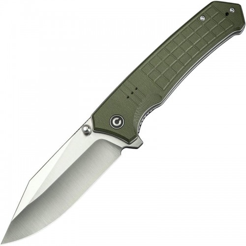 CIVIVI Tacticorix Knife - 3.7" Nitro-V Blade Milled OD Green G10 Handle