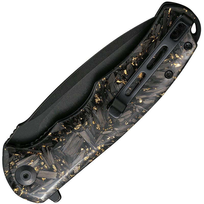 CIVIVI Knives C803J Praxis Knife Golden Shred Carbon Fibre Handle