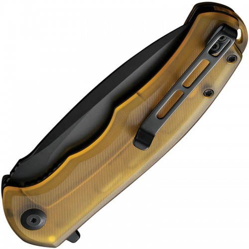 CIVIVI Praxis Folding Knife - 3.75" 9Cr18Mov Black Blade Bead Blasted Ultem Handle