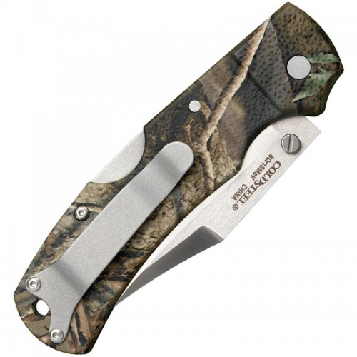 Cold Steel 23JE Double Safe Hunter Folding Knife - 3.5" 8Cr13MoV Blade Camo GFN Handle