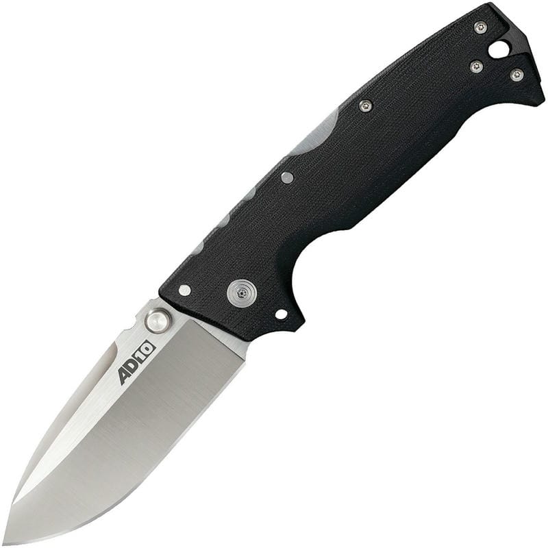 Cold Steel 28DD Demko AD-10 Folding Knife - 3.5" S35VN Drop Point Blade Contoured Black G10 Handles