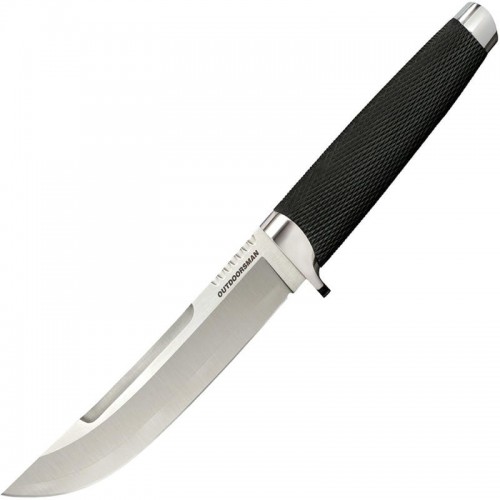 Cold Steel Outdoorsman San Mai Knife - 6" VG-10 Blade, Black Kray-Ex Handles, Polymer Sheath