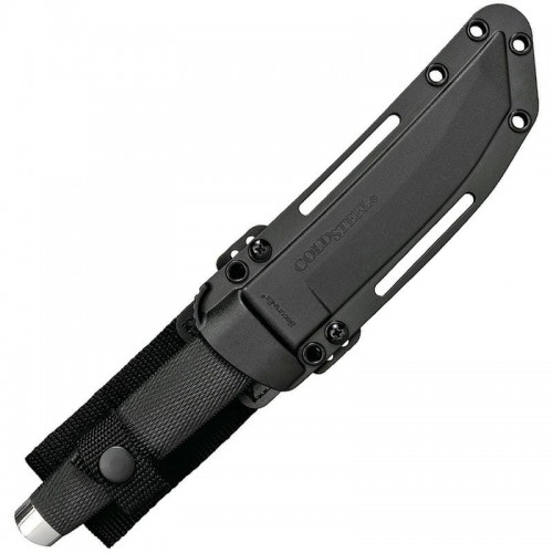 Cold Steel Outdoorsman San Mai Knife - 6" VG-10 Blade, Black Kray-Ex Handles, Polymer Sheath