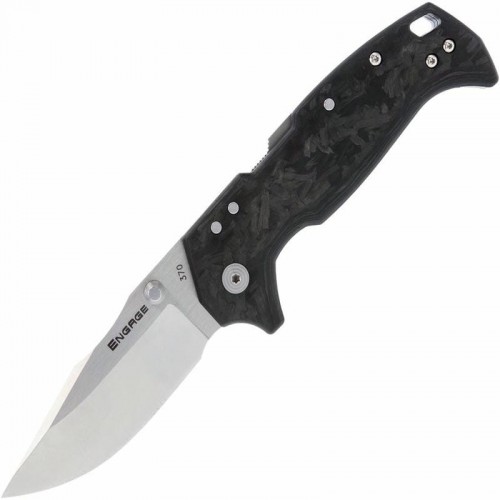 Cold Steel Engage Atlas Lock XHP Folding Knife - 3.5" CTS-XHP Blade Carbon Firer Handle