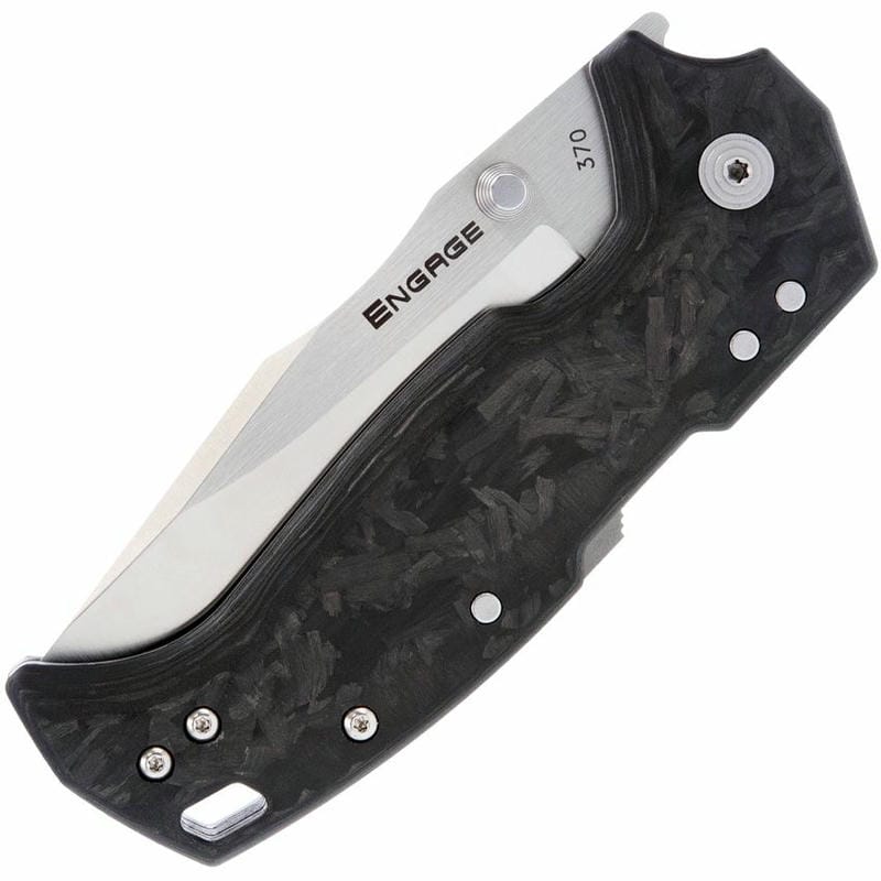 Cold Steel Engage Atlas Lock XHP Folding Knife - 3.5" CTS-XHP Blade Carbon Firer Handle