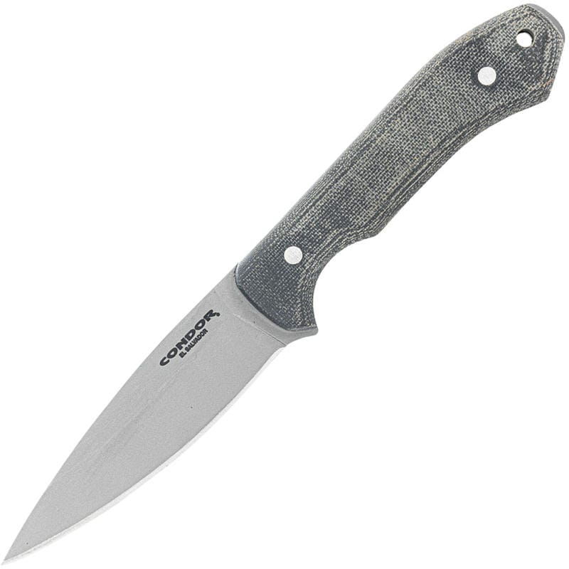 Condor K-Night Knife - 4.27" 14C28N Blasted Satin Blade Micarta Handle