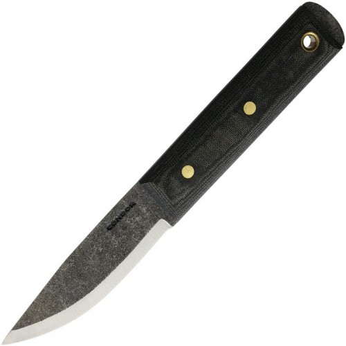 Condor Woodlaw Survival Knife - 4" Carbon Steel Blade Micarta Handle Leather Sheath